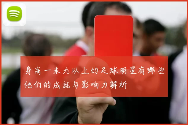 身高一米九以上的足球明星有哪些他们的成就与影响力解析
